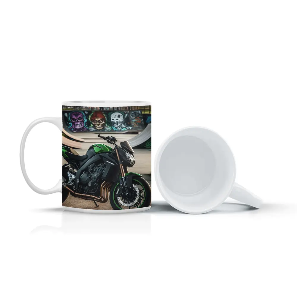 Kawasaki Naked Bike at Graffiti Skatepark – Mugs