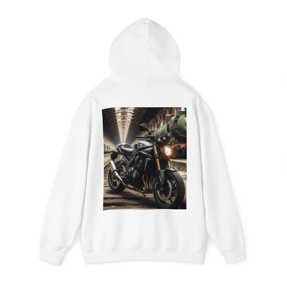 Yamaha Naked Bike Abandoned Train Station – Hoodies