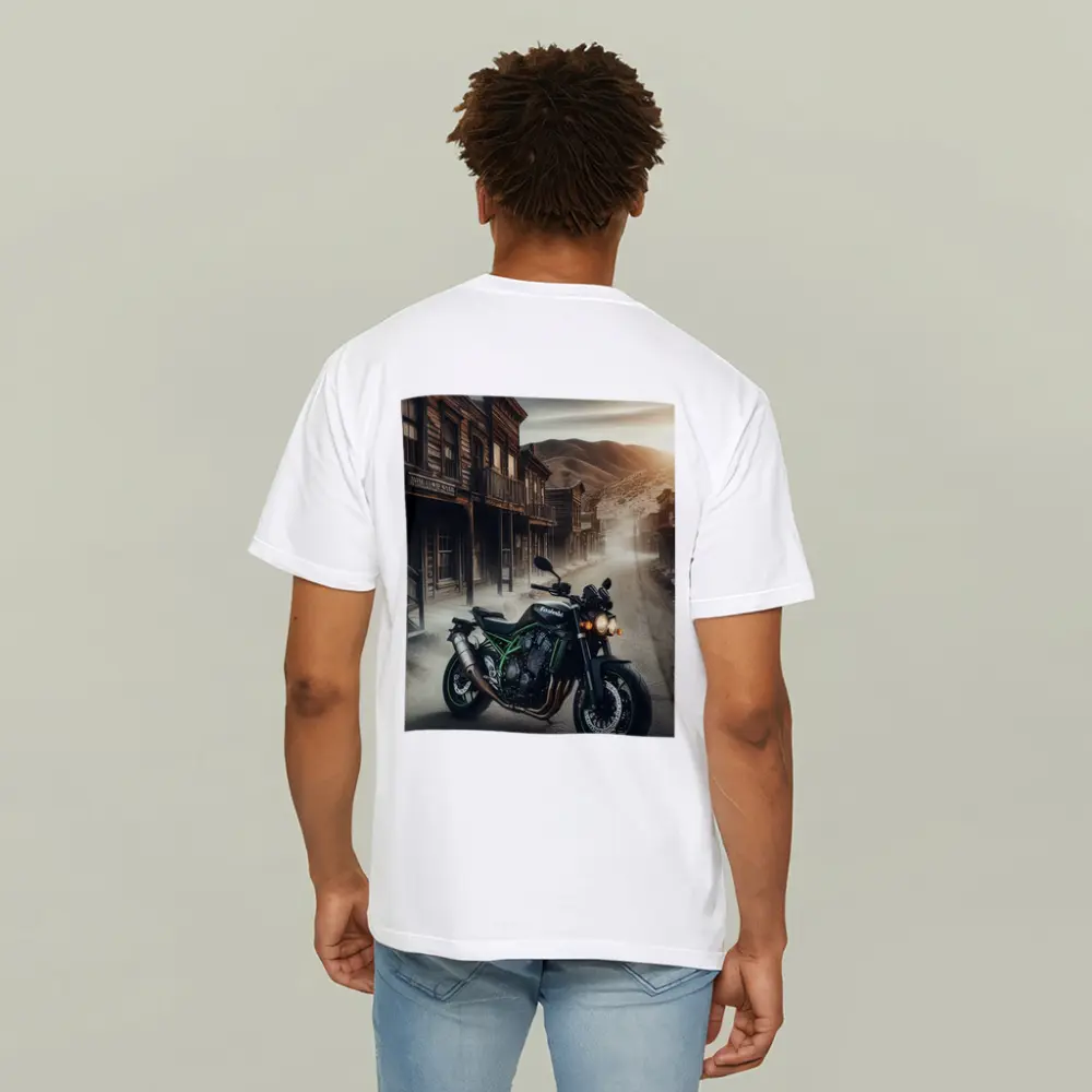 Kawasaki Z900 Naked Bike Wild West Town – T-Shirts