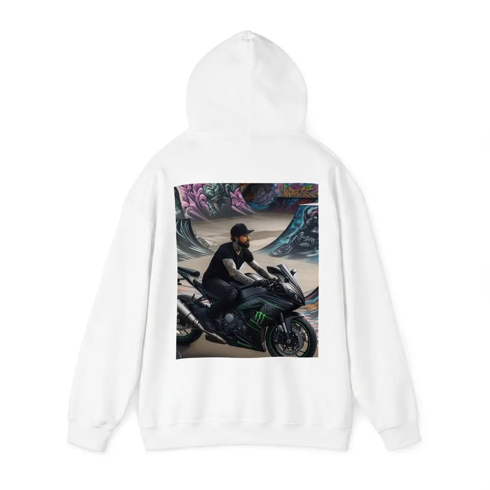 Kawasaki Ninja Rider Skatepark Graffiti Wall – Hoodies