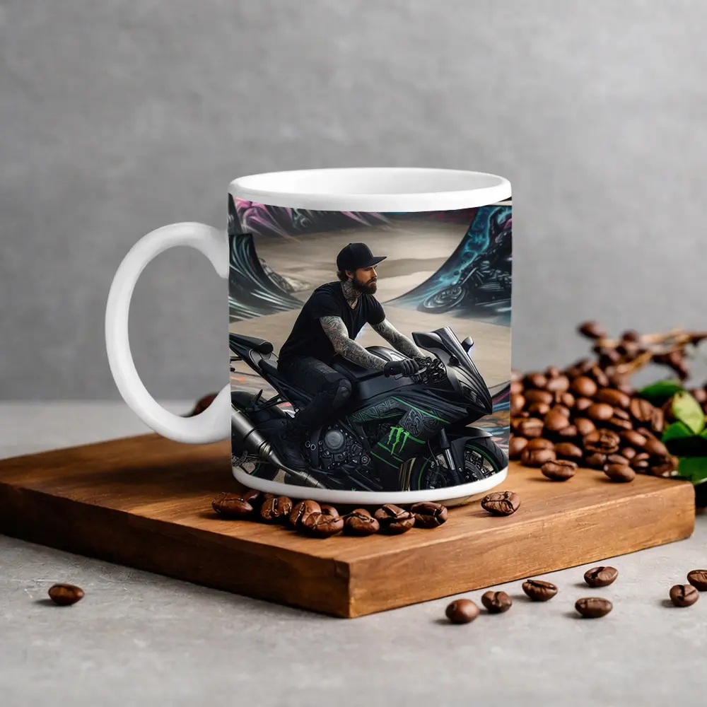 Kawasaki Ninja Rider Skatepark Graffiti Wall – Mugs