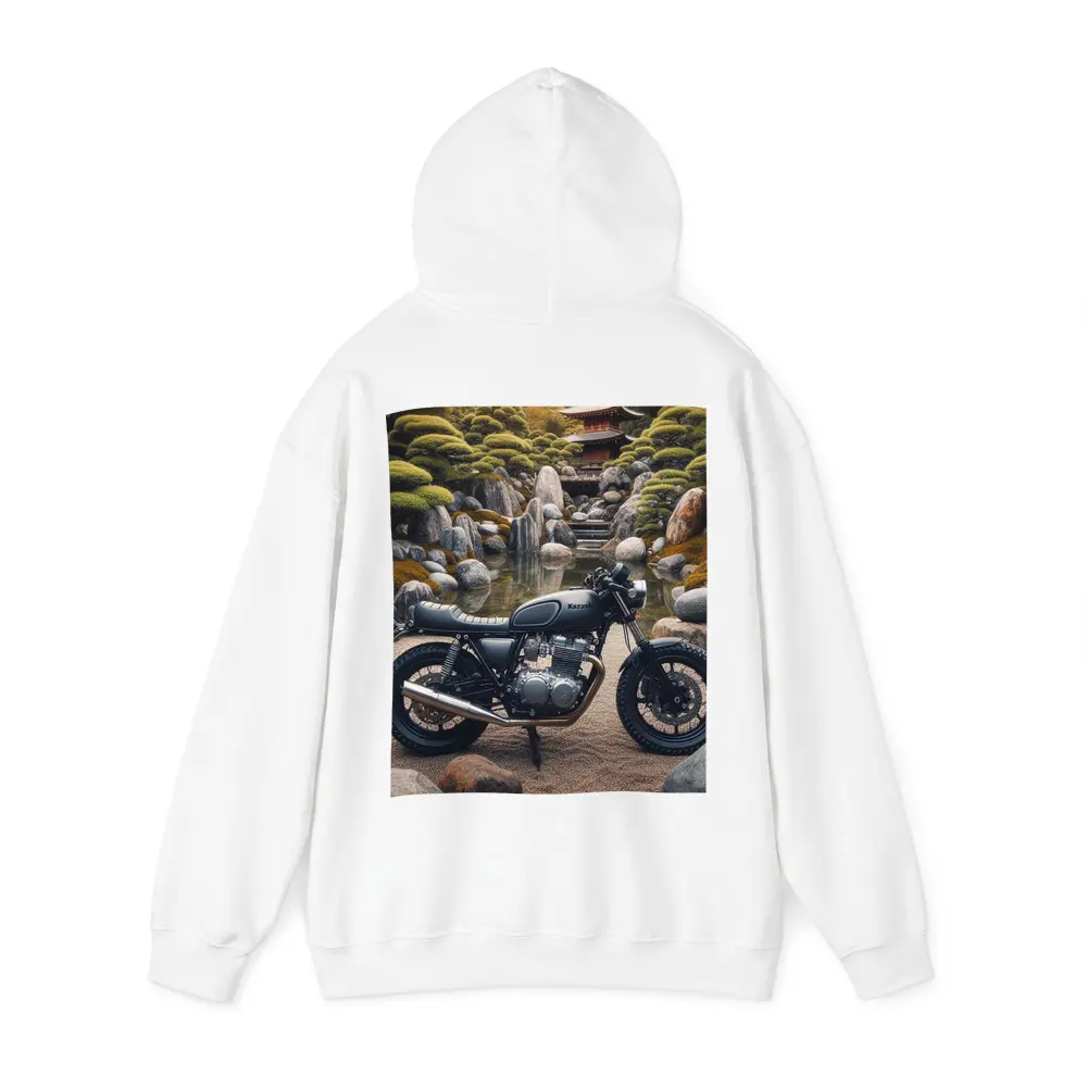 Kawasaki Cafe Racer Japanese Garden Setting – Hoodies