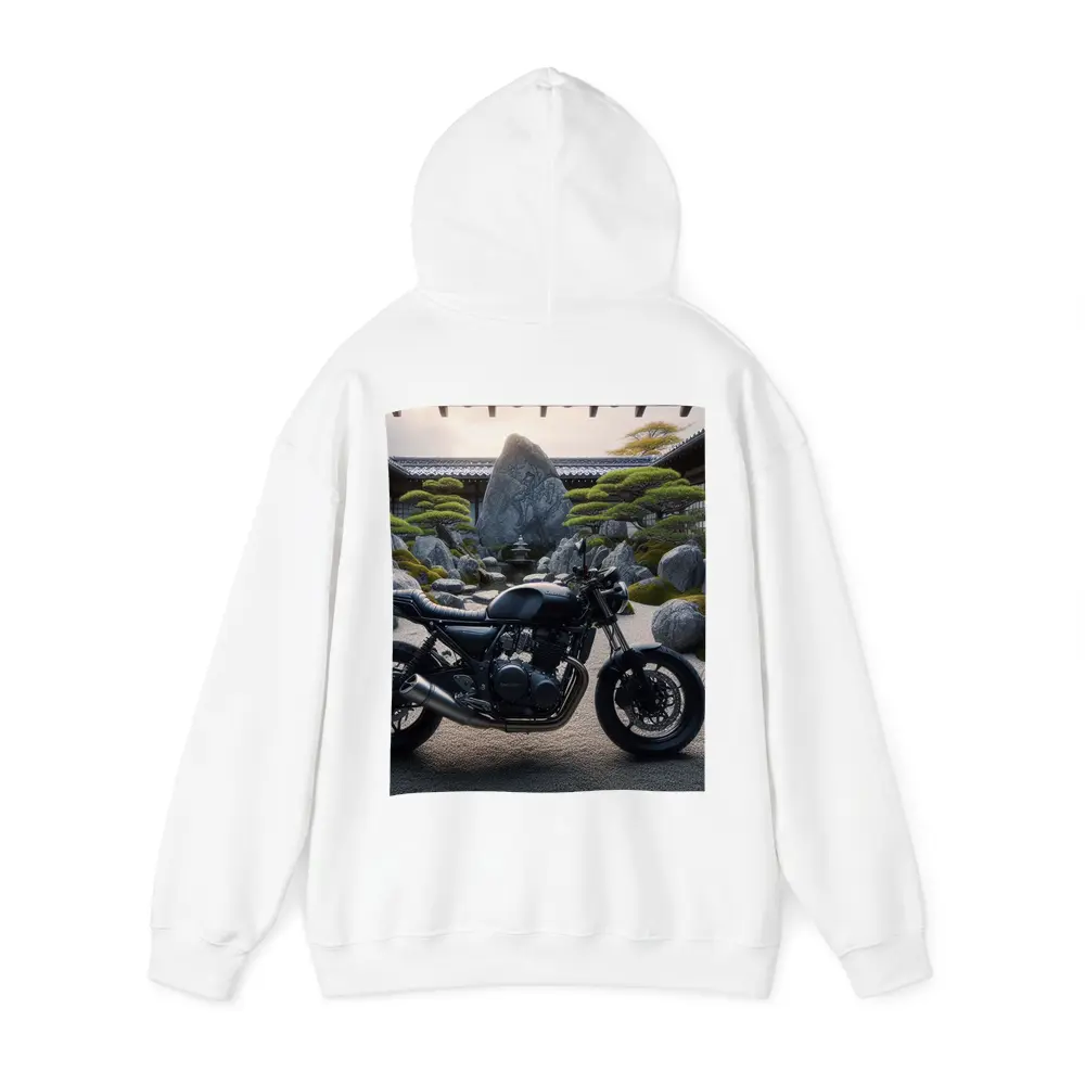 Black Kawasaki Cafe Racer Japanese Zen Garden – Hoodies