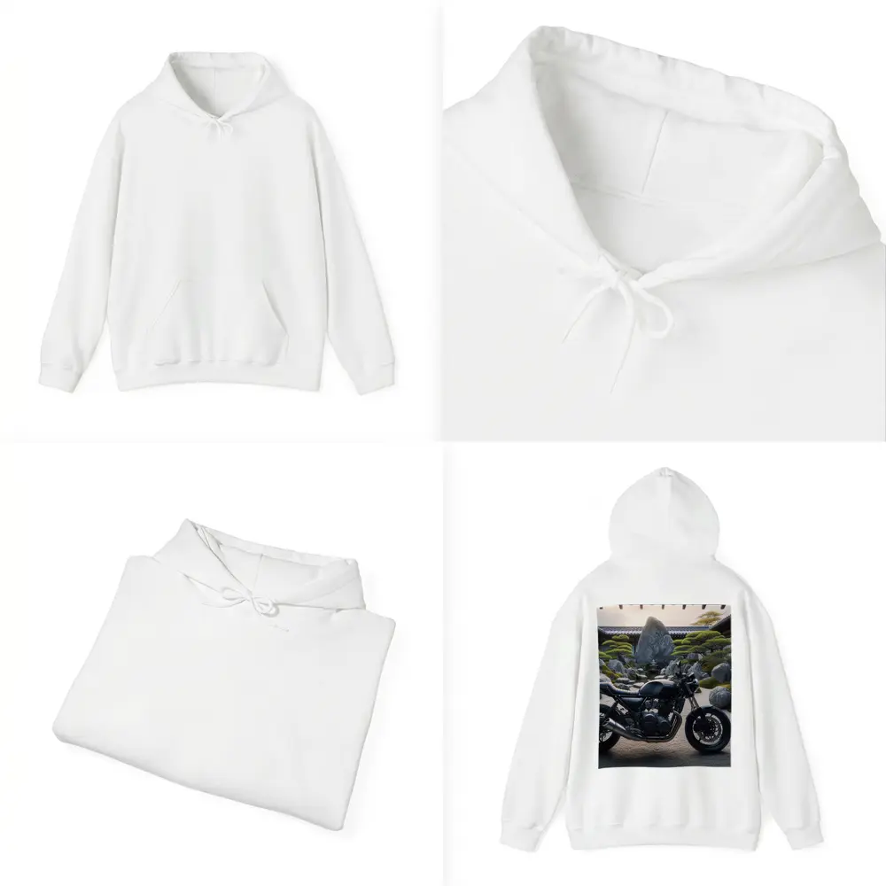 Black Kawasaki Cafe Racer Japanese Zen Garden – Hoodies