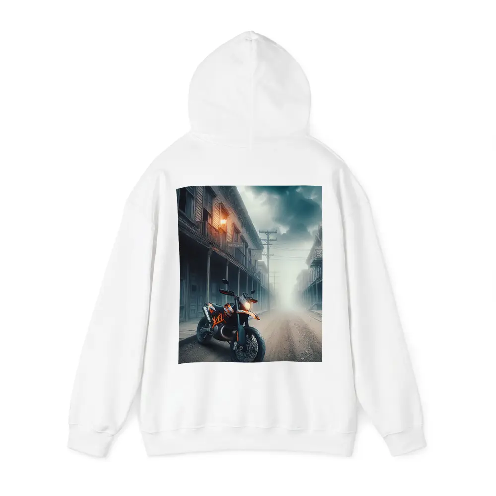 KTM Duke Motorcycle Misty Ghost Town Street – Hoodies