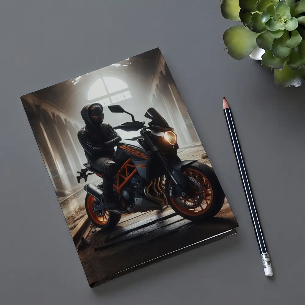 KTM Duke Rider Abandoned Industrial Building – Notebooks