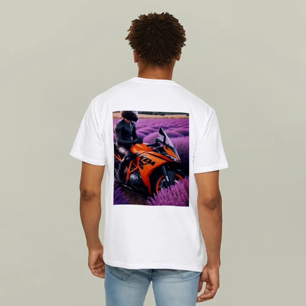 KTM Sport Bike Rider Lavender Field – T-Shirts
