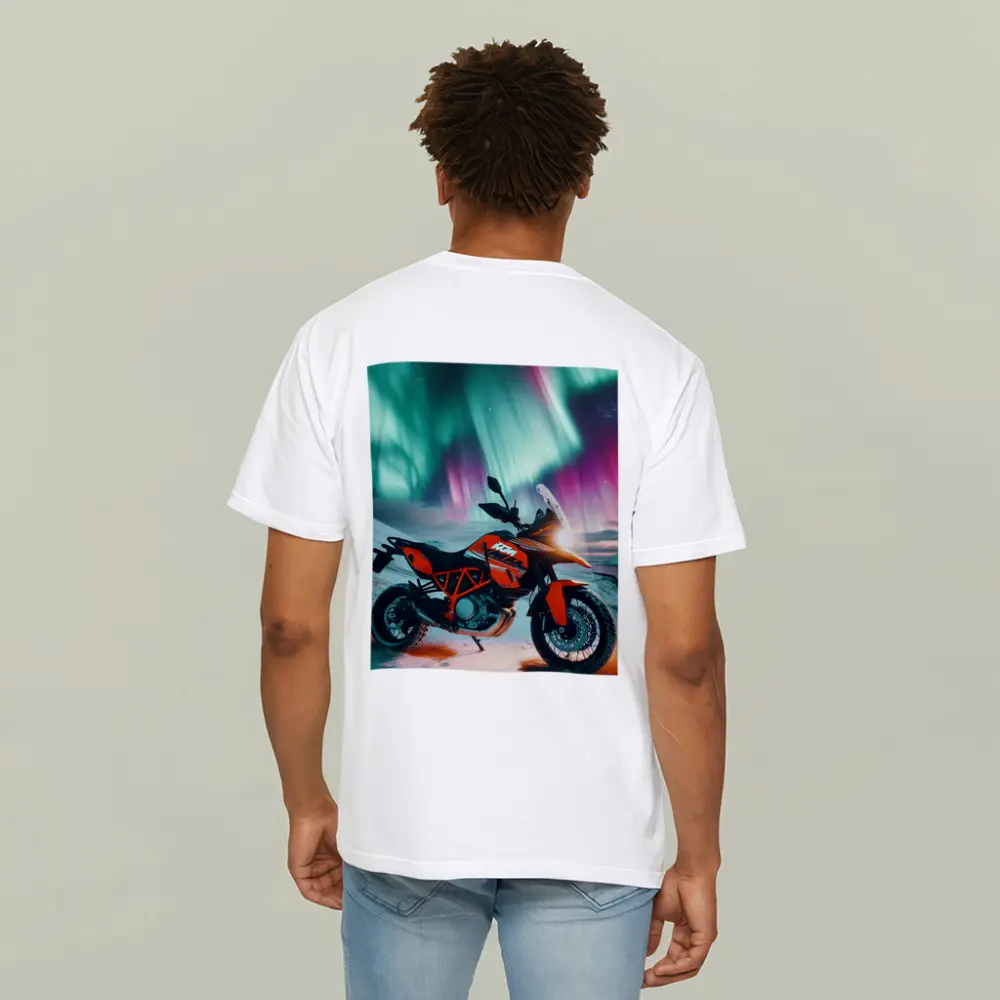 KTM Adventure Motorcycle Northern Lights Winter – T-Shirts