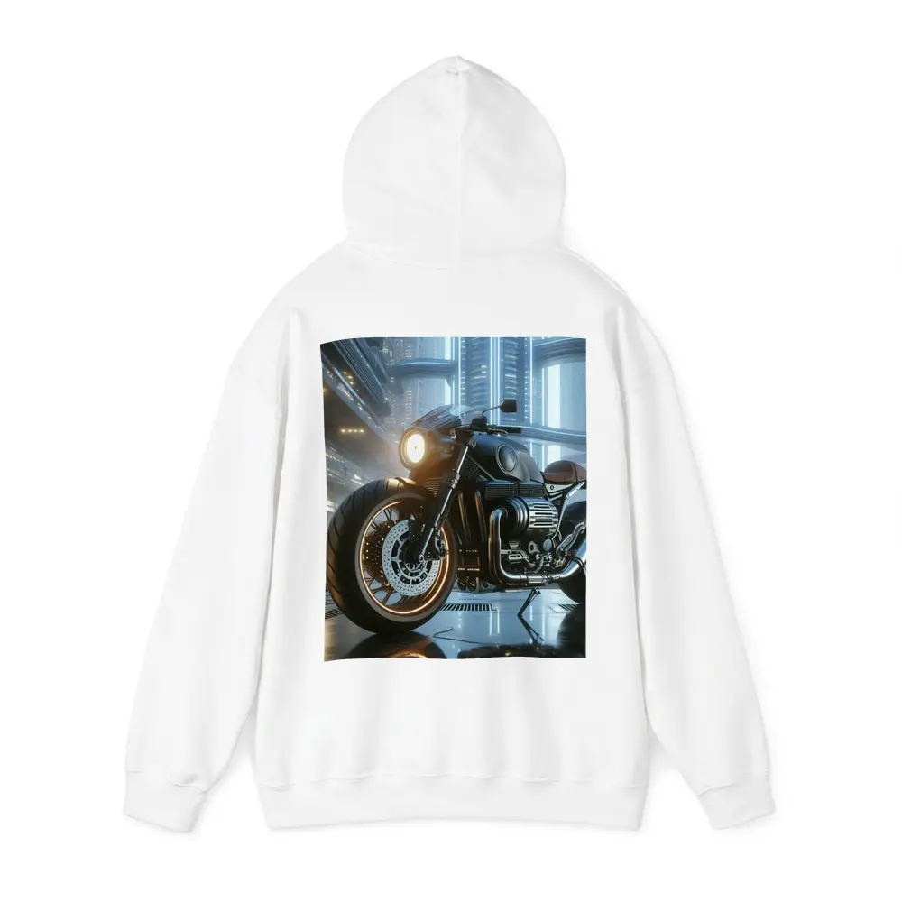 Dark Cruiser Motorcycle Futuristic City Night – Hoodies