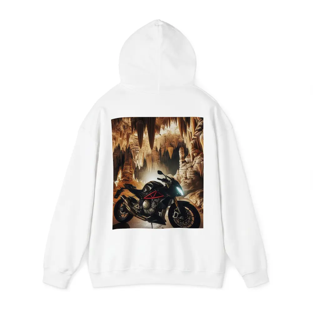 Triumph Streetfighter Motorcycle Inside Dramatic Cave – Hoodies