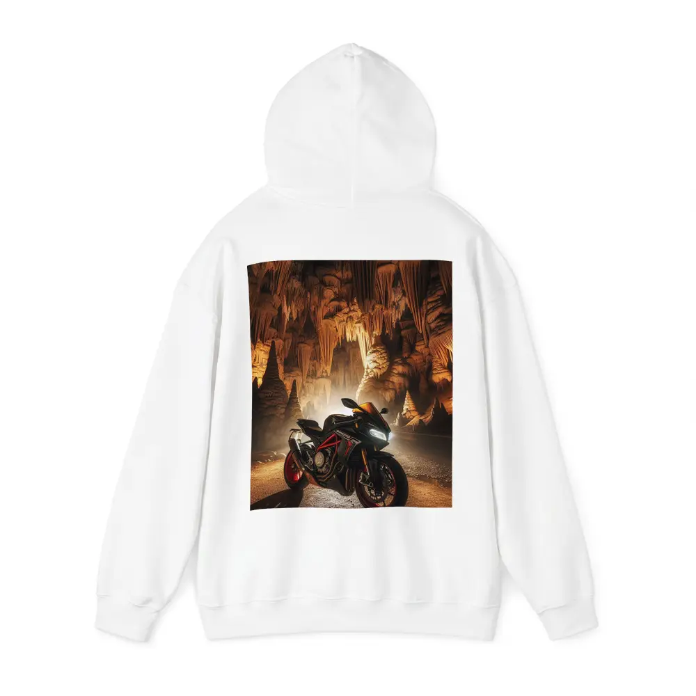 Sport Bike Superbike Inside Dramatic Cave Setting – Hoodies
