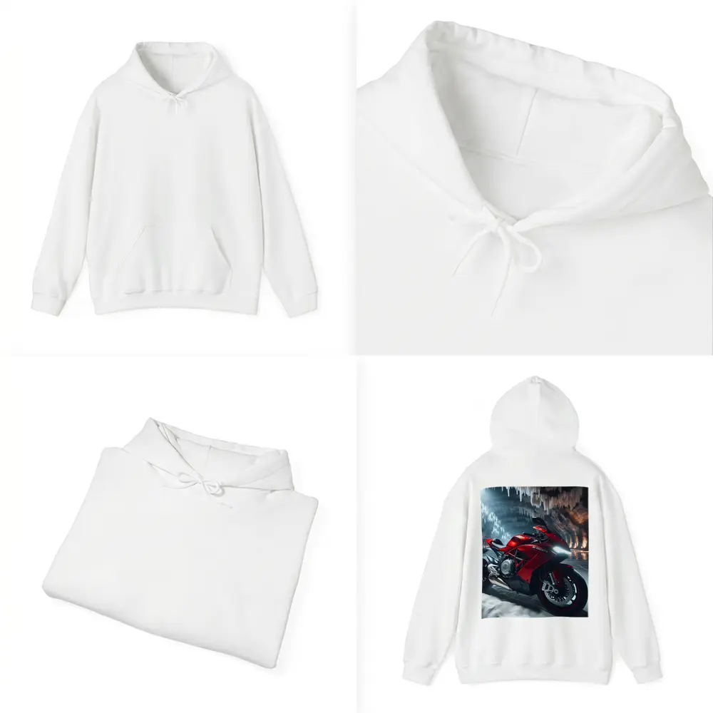 Red MV Agusta Superbike Inside Ice Cave – Hoodies