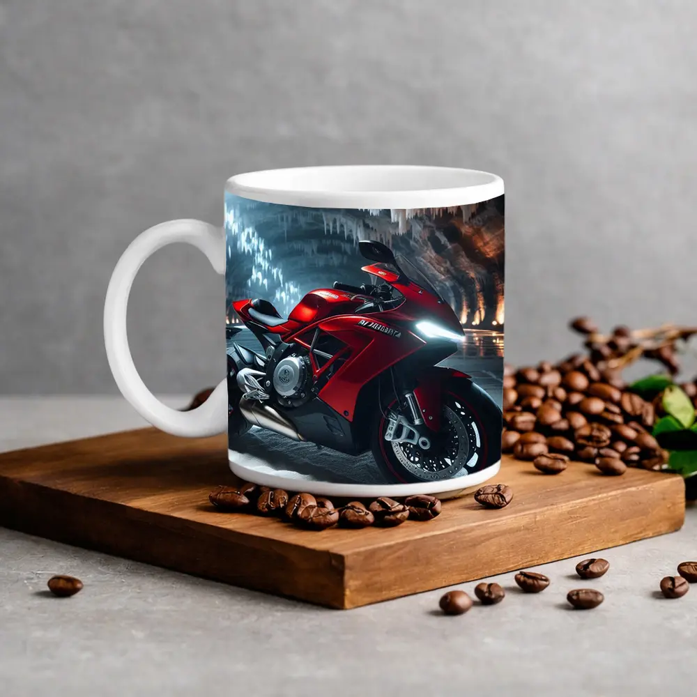 Red MV Agusta Superbike Inside Ice Cave – Mugs