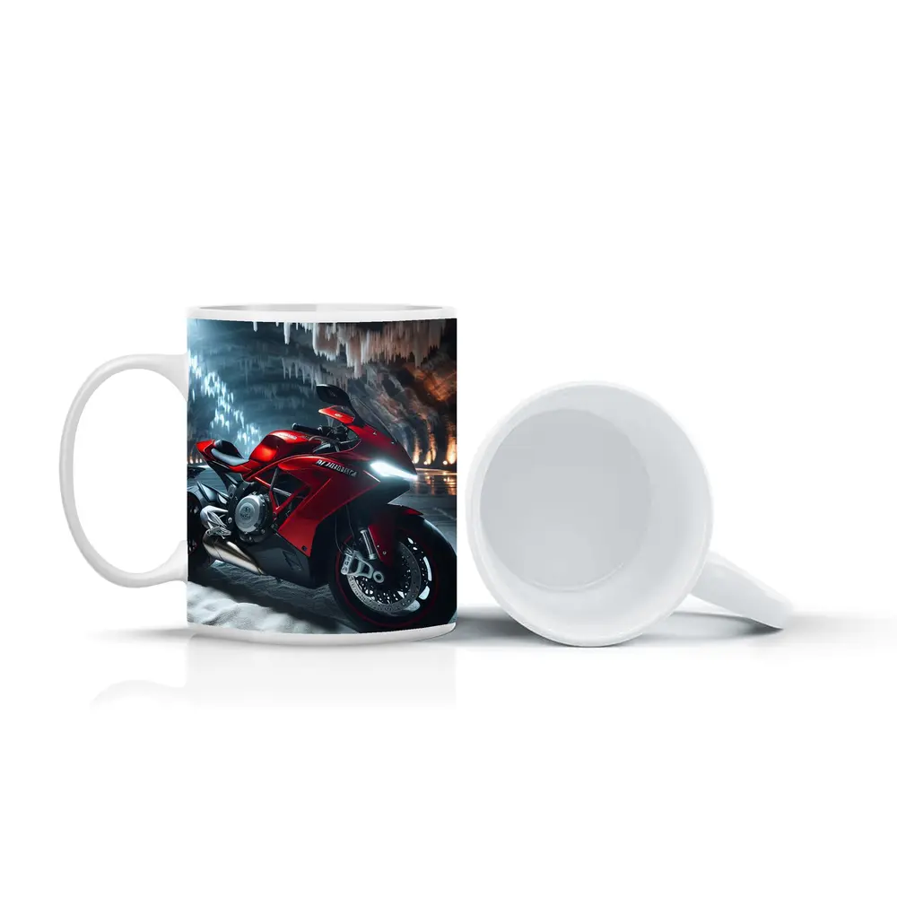 Red MV Agusta Superbike Inside Ice Cave – Mugs