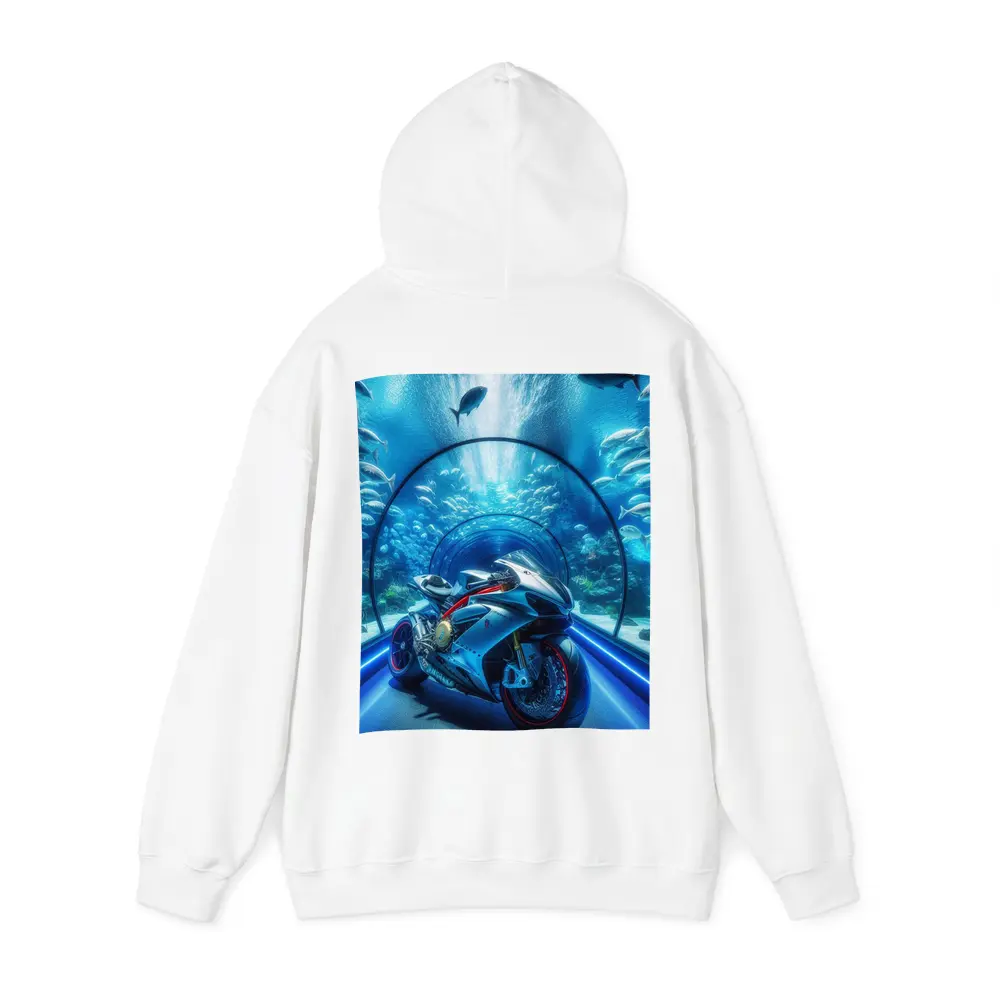 Sport Bike Inside Underwater Aquarium Tunnel – Hoodies