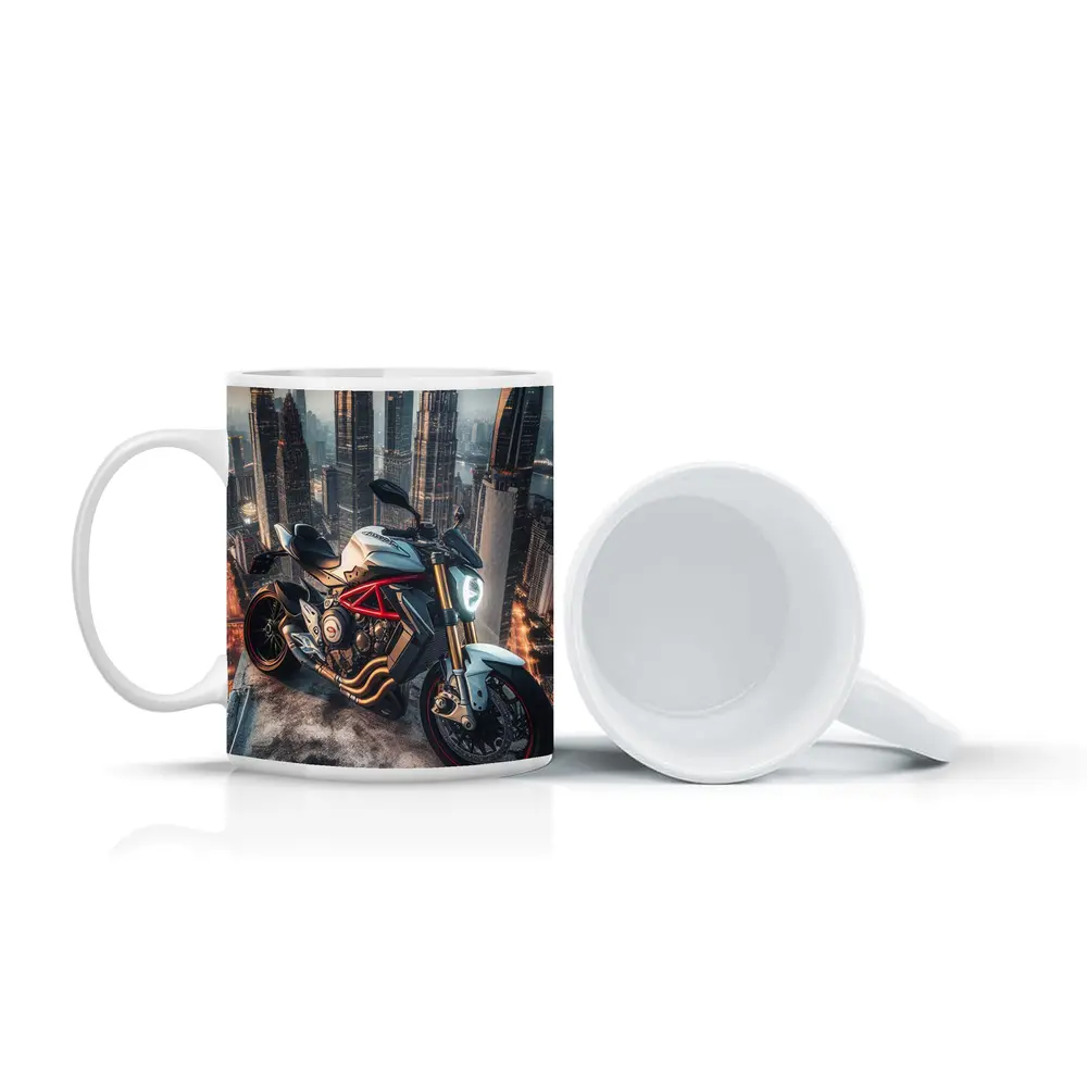 MV Agusta Naked Bike City Skyline Night – Mugs
