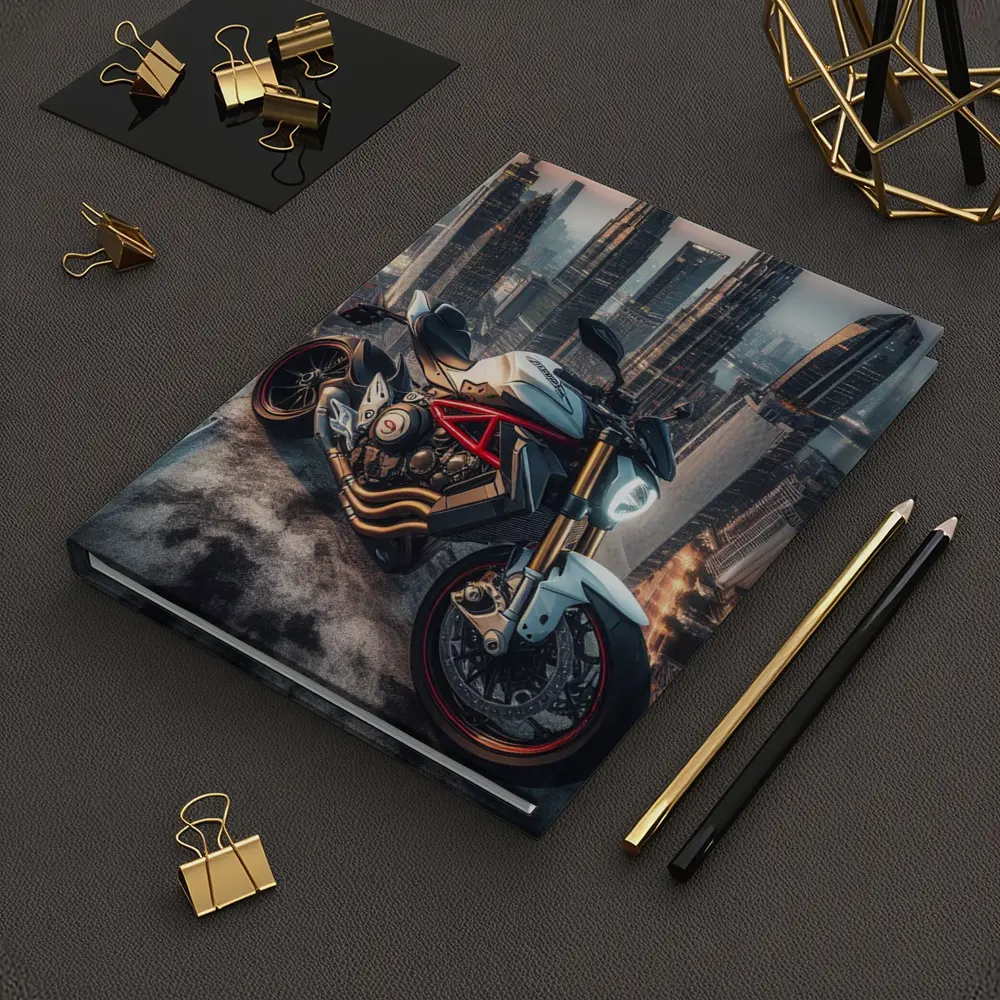 MV Agusta Naked Bike City Skyline Night – Notebooks