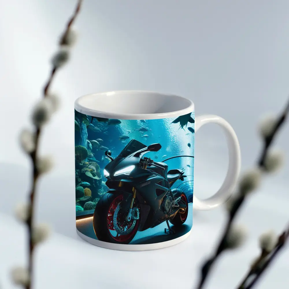 Sport Bike Superbike Inside Aquarium Tunnel – Mugs
