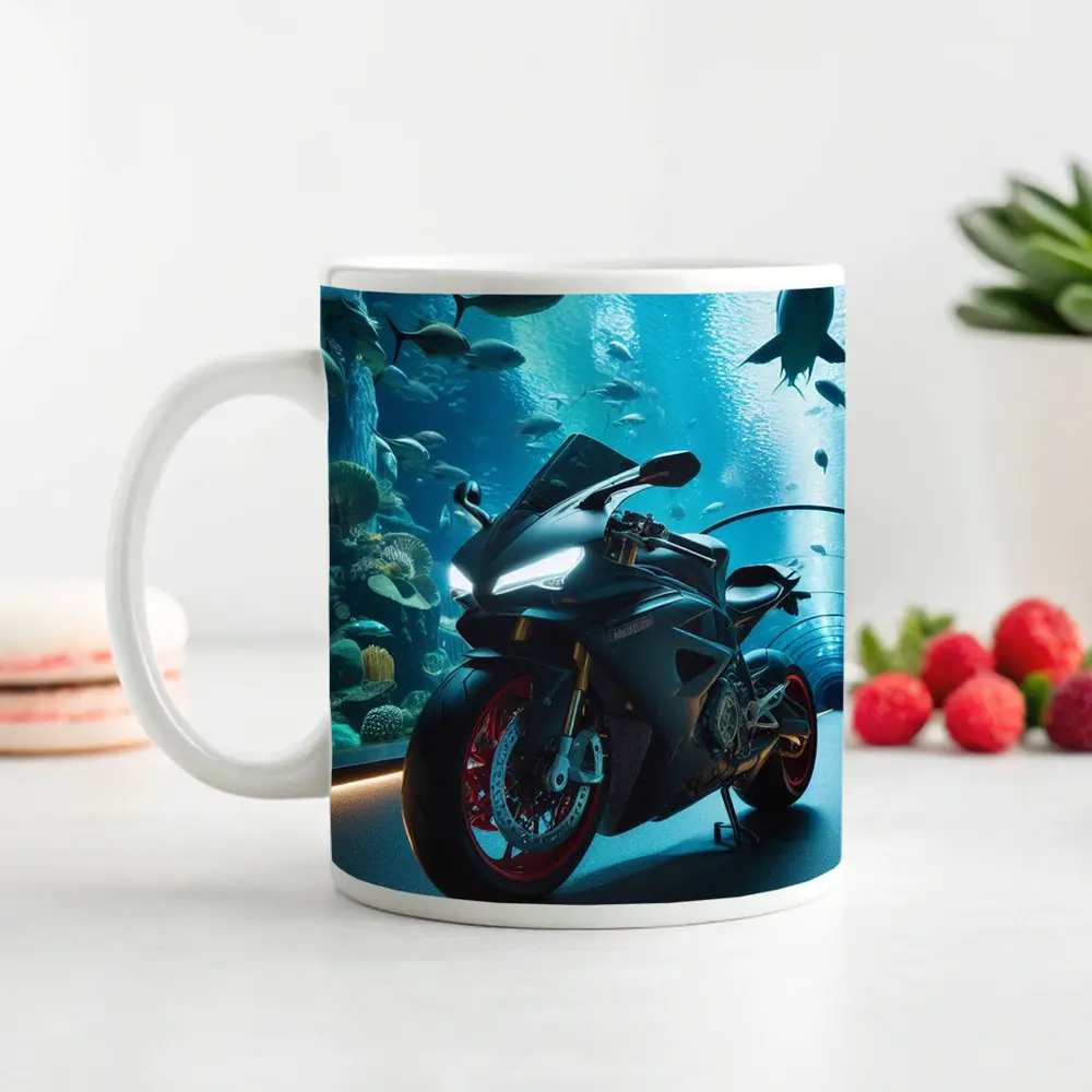 Sport Bike Superbike Inside Aquarium Tunnel – Mugs