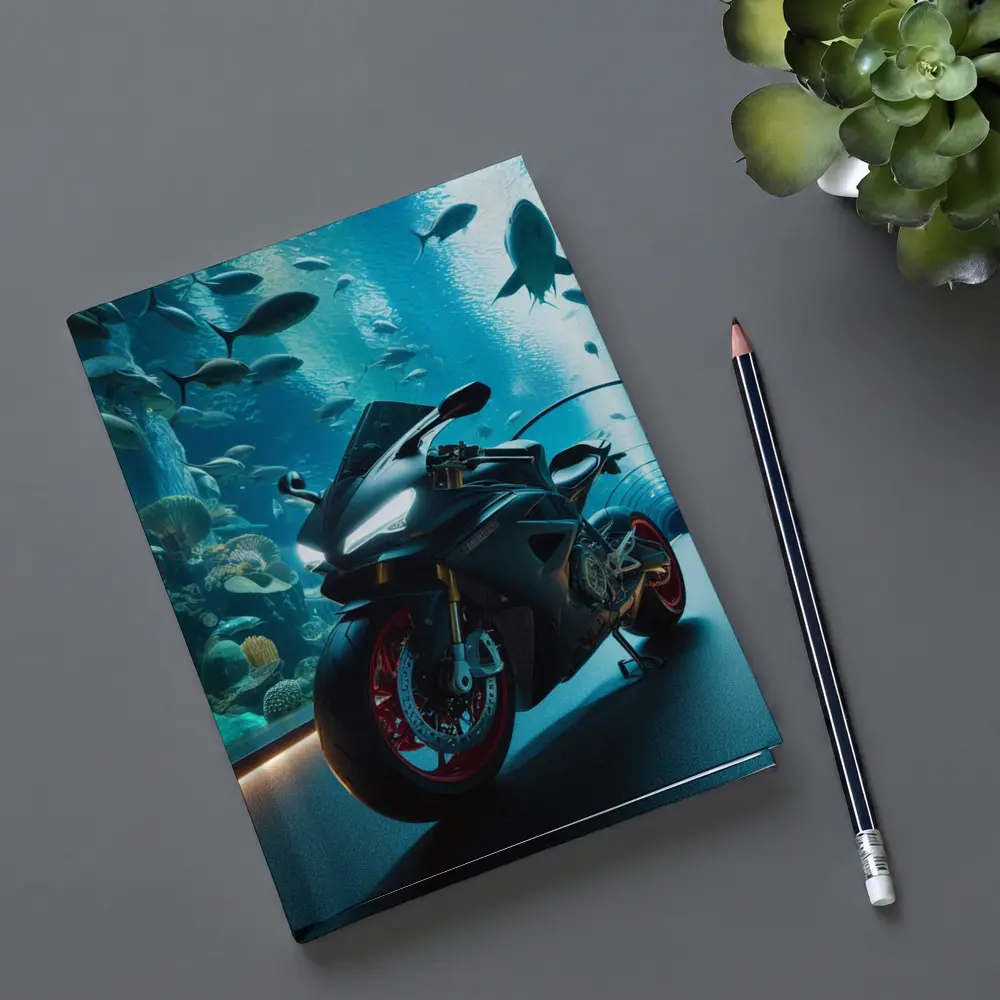 Sport Bike Superbike Inside Aquarium Tunnel – Notebooks