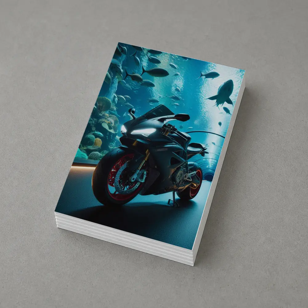Sport Bike Superbike Inside Aquarium Tunnel – Postcards