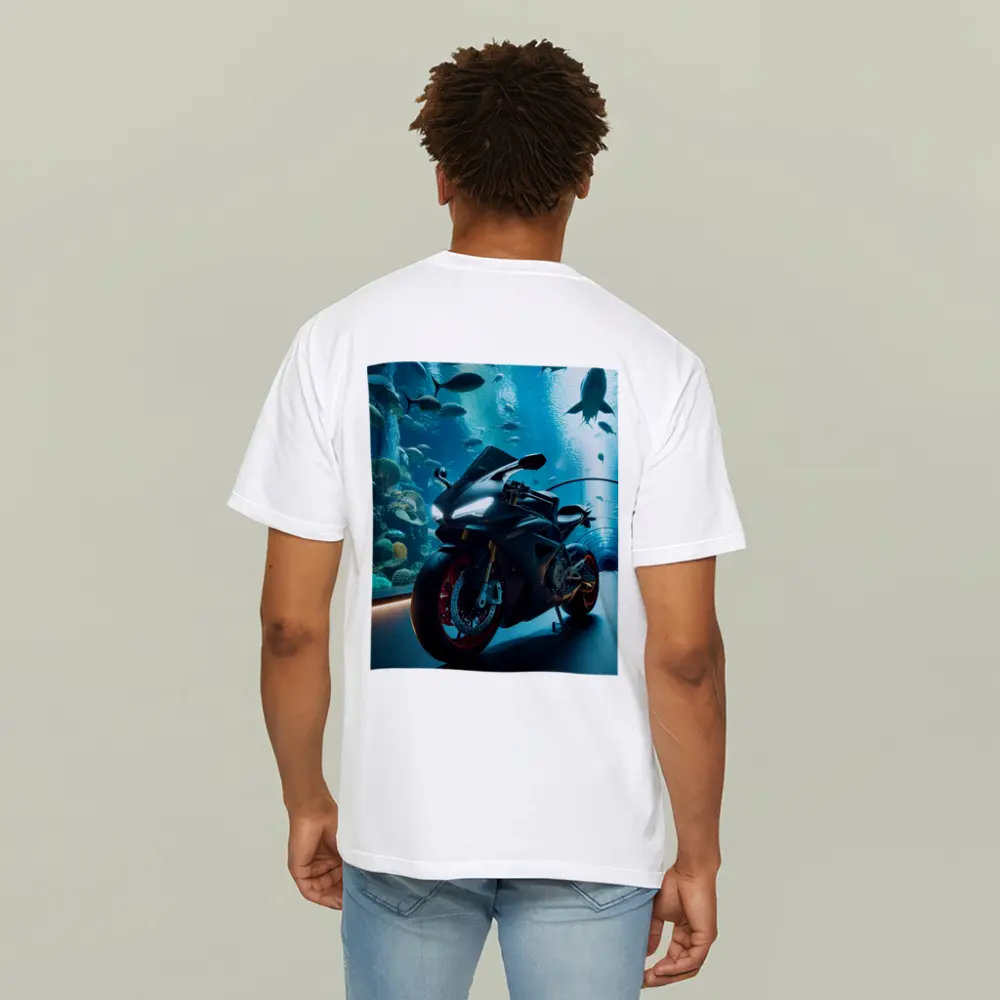 Sport Bike Superbike Inside Aquarium Tunnel – T-Shirts
