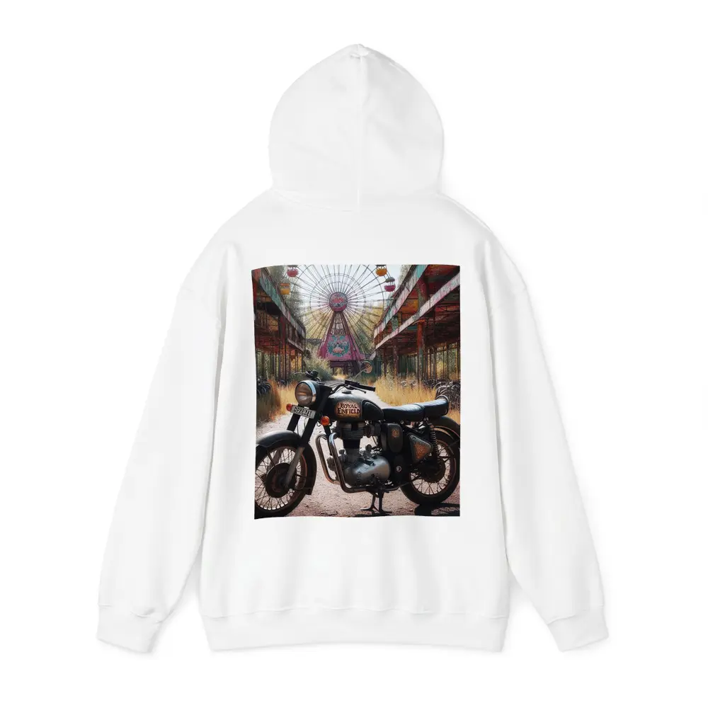 Royal Enfield Classic Abandoned Fairground Ferris Wheel – Hoodies