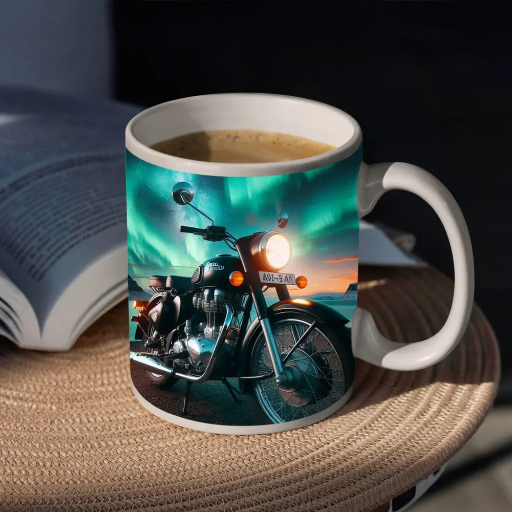 Royal Enfield Classic Northern Lights Night – Mugs