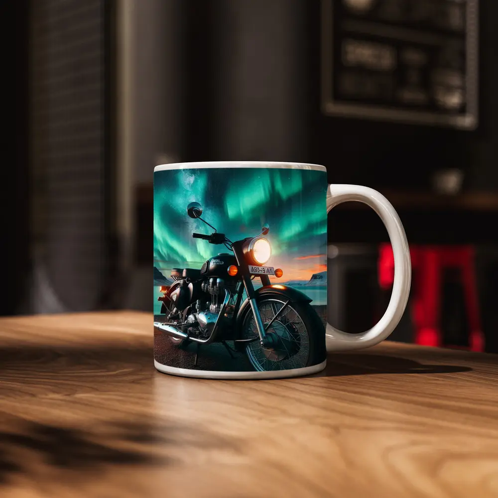 Royal Enfield Classic Northern Lights Night – Mugs