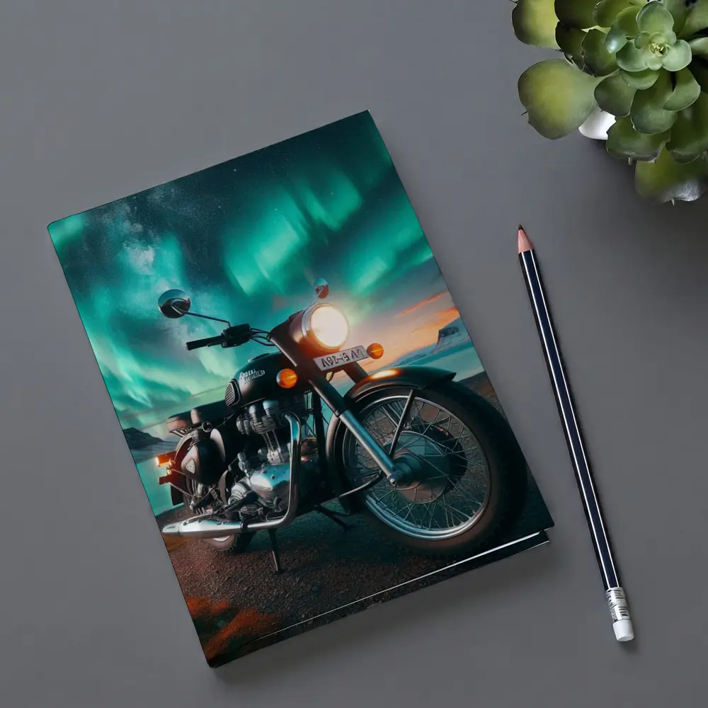 Royal Enfield Classic Northern Lights Night – Notebooks
