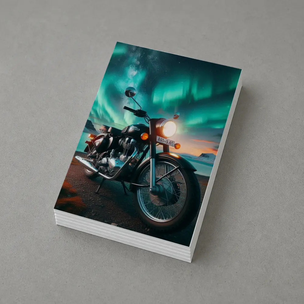 Royal Enfield Classic Northern Lights Night – Postcards