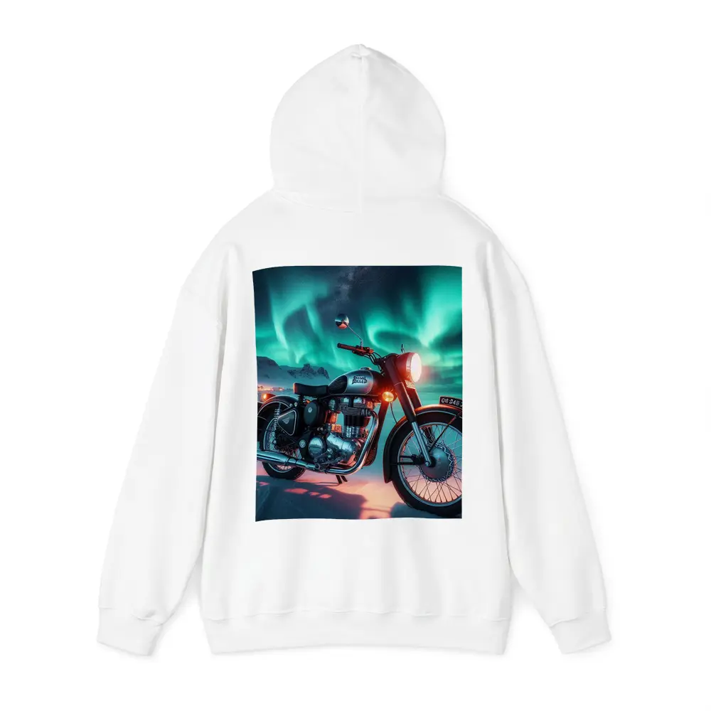 Royal Enfield Classic Under Northern Lights – Hoodies