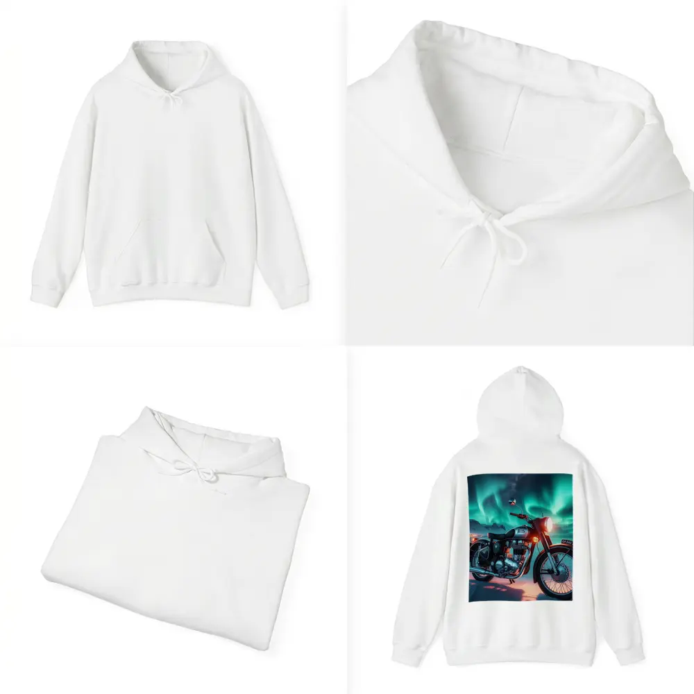 Royal Enfield Classic Under Northern Lights – Hoodies