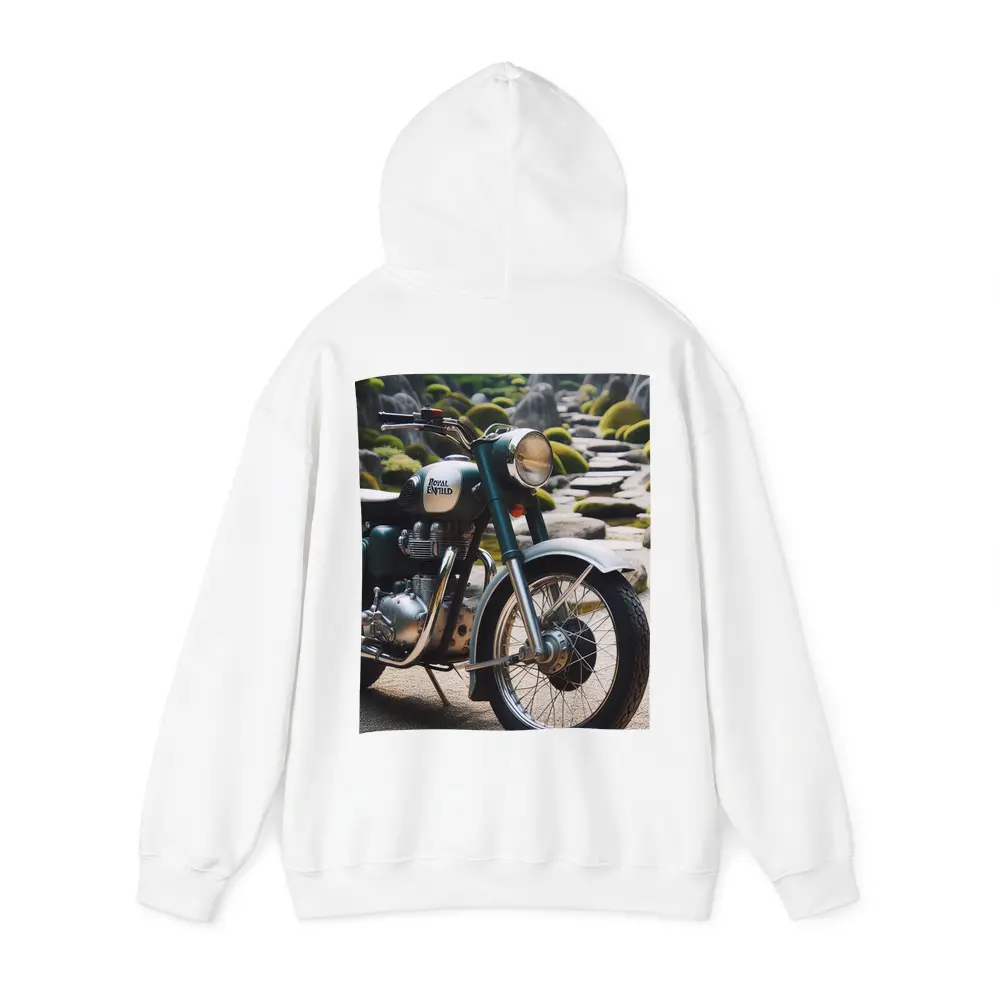 Royal Enfield Classic Motorcycle Japanese Garden – Hoodies