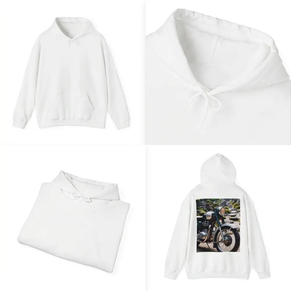 Royal Enfield Classic Motorcycle Japanese Garden – Hoodies