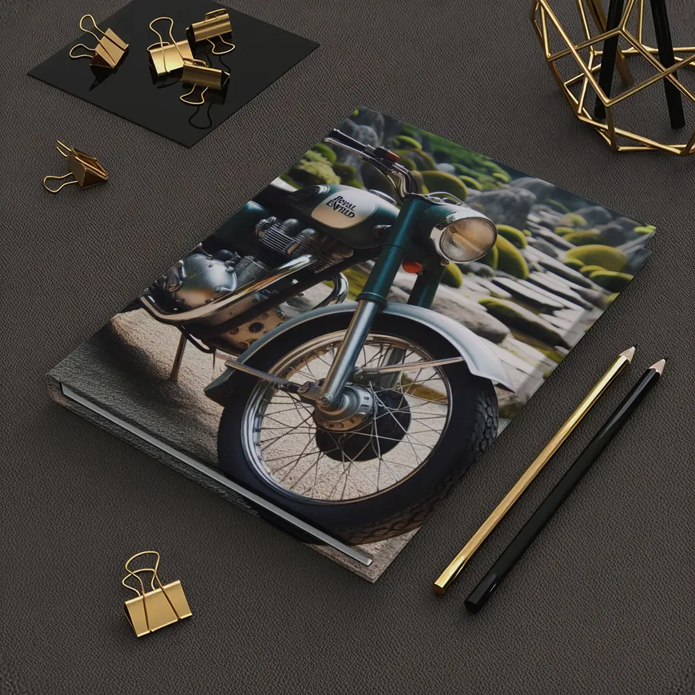 Royal Enfield Classic Motorcycle Japanese Garden – Notebooks