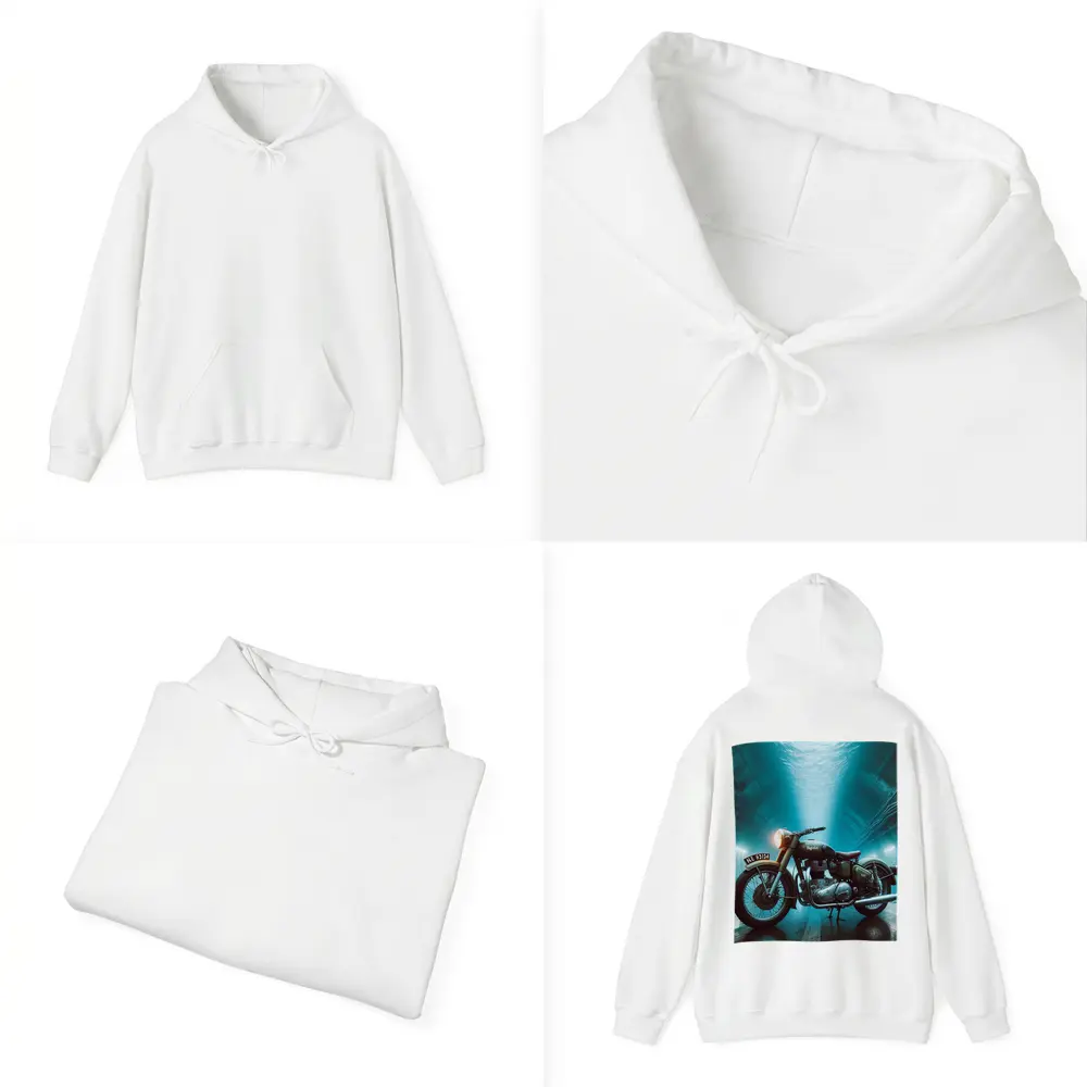 Royal Enfield Classic Underwater Tunnel Scene – Hoodies