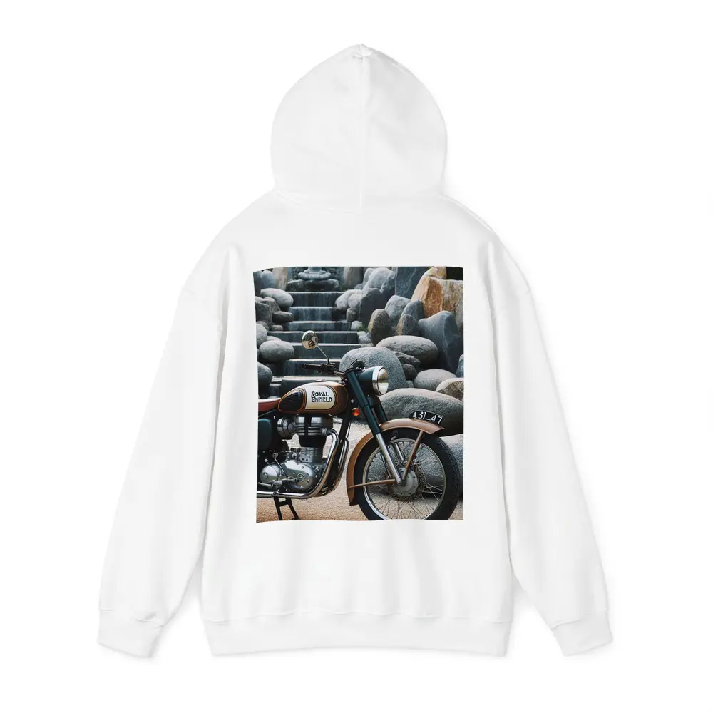 Royal Enfield Classic Motorcycle Stone Garden – Hoodies