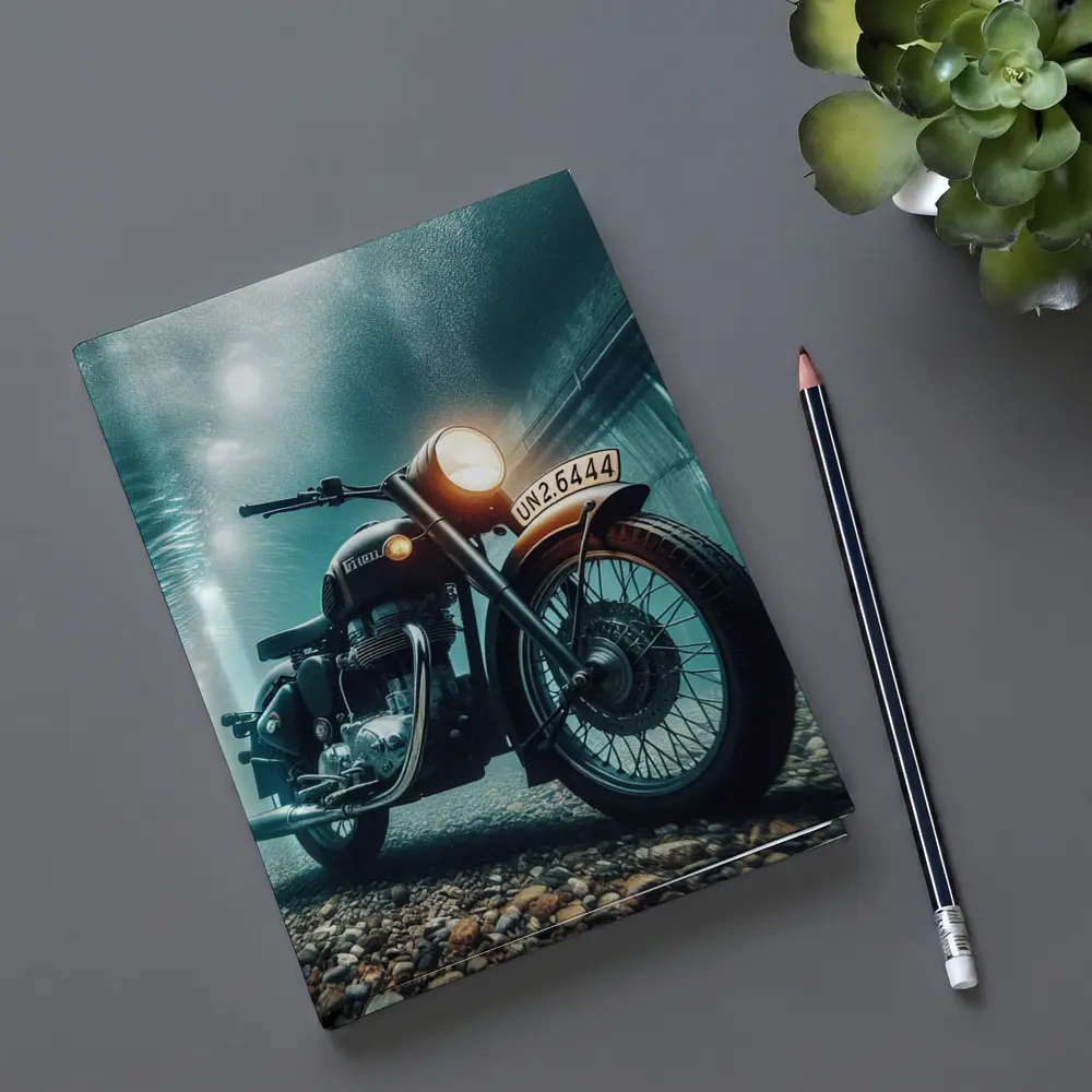 Royal Enfield Classic Underwater Moody Scene – Notebooks