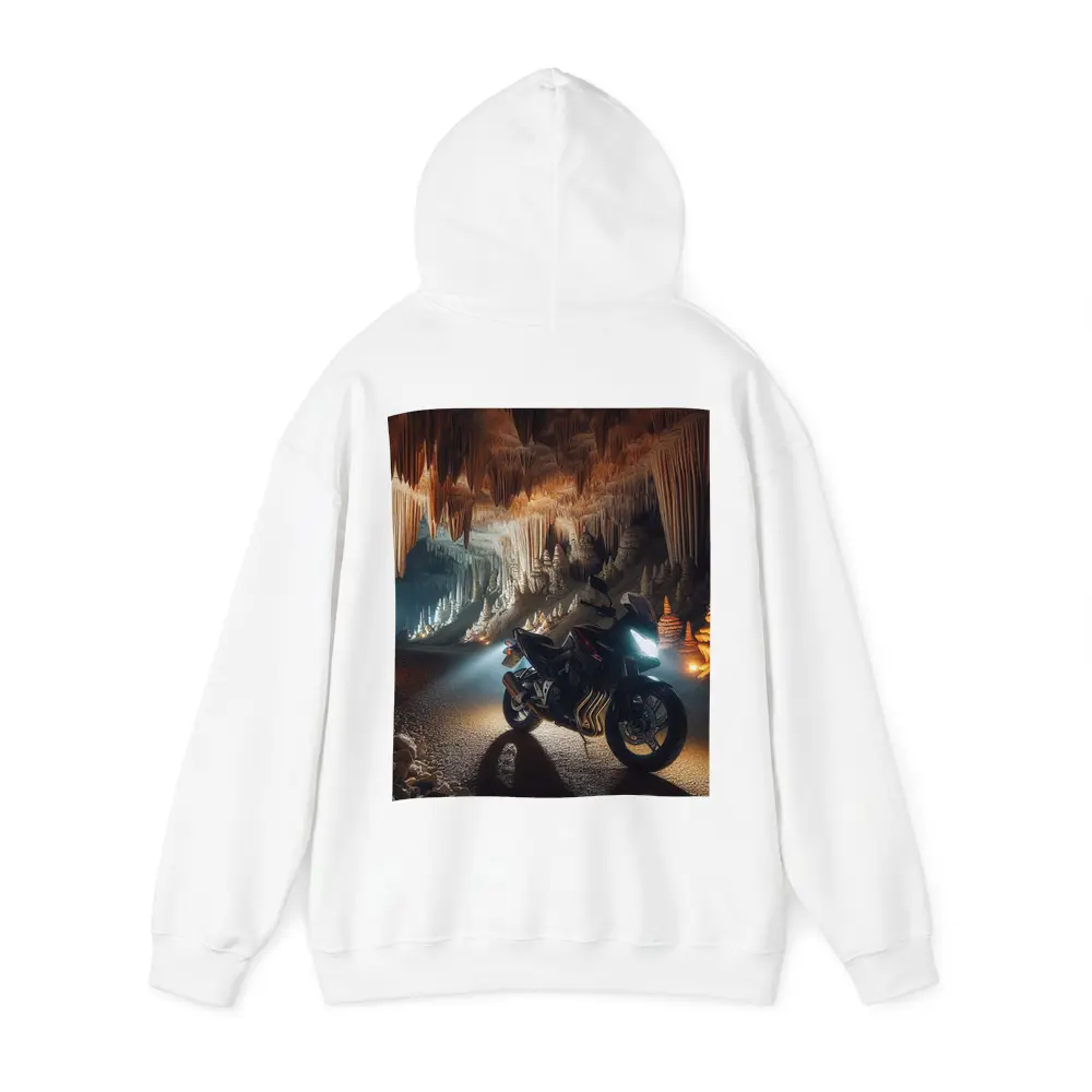 Sport Bike Inside Dramatic Cave Formation – Hoodies