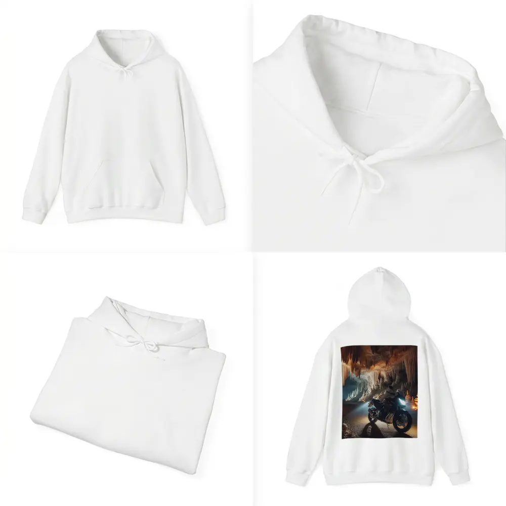 Sport Bike Inside Dramatic Cave Formation – Hoodies