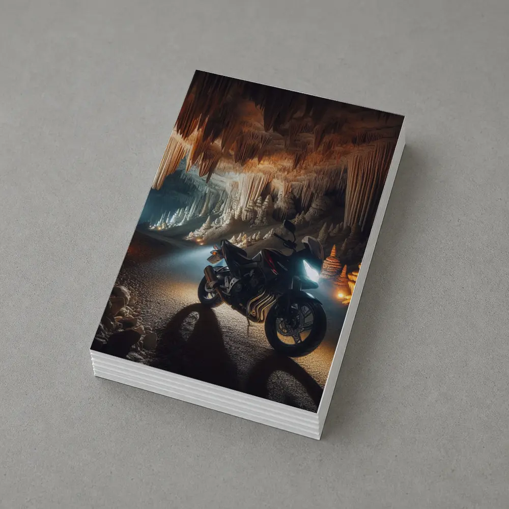 Sport Bike Inside Dramatic Cave Formation – Postcards