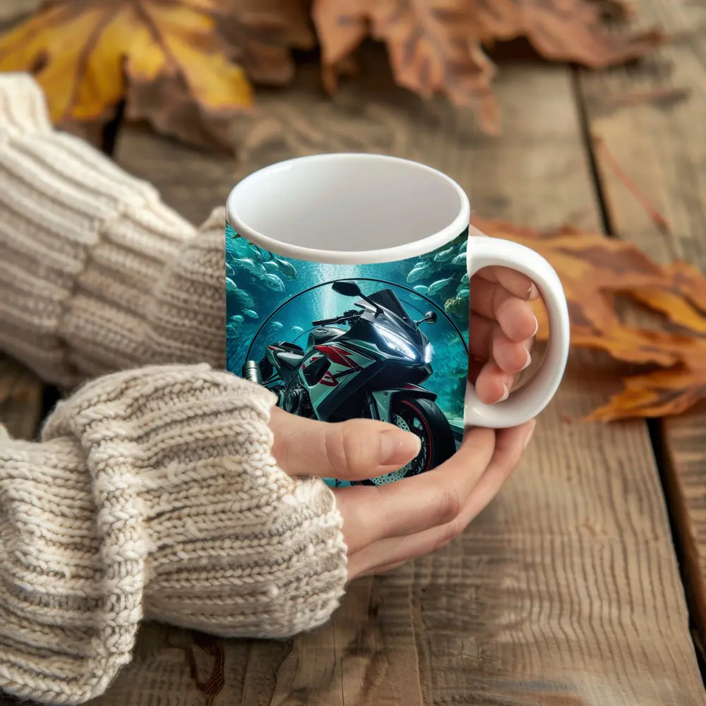 Sport Bike Superbike Inside Aquarium Fish Tank – Mugs