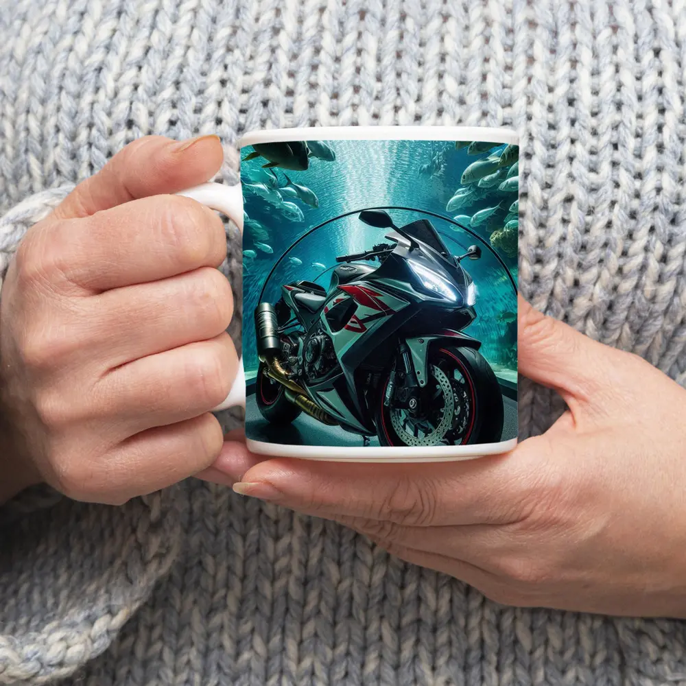 Sport Bike Superbike Inside Aquarium Fish Tank – Mugs