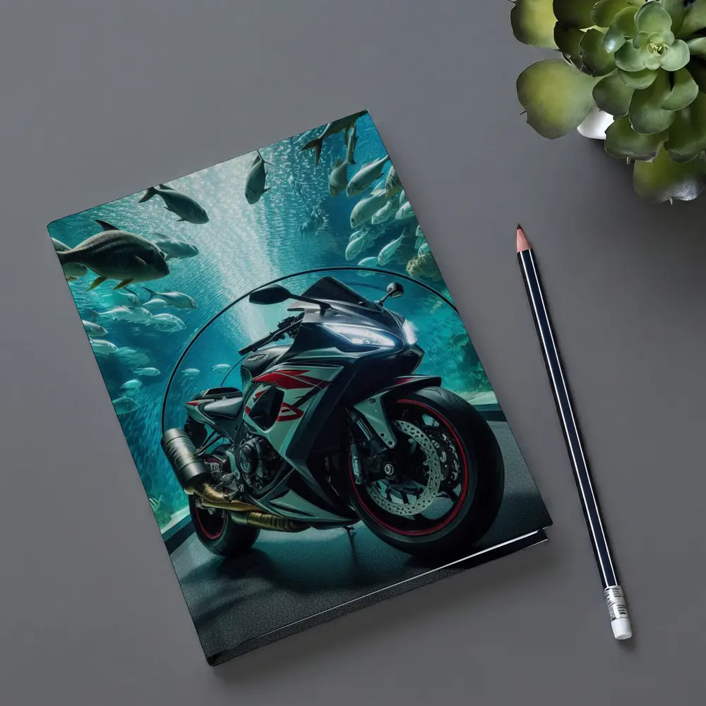 Sport Bike Superbike Inside Aquarium Fish Tank – Notebooks