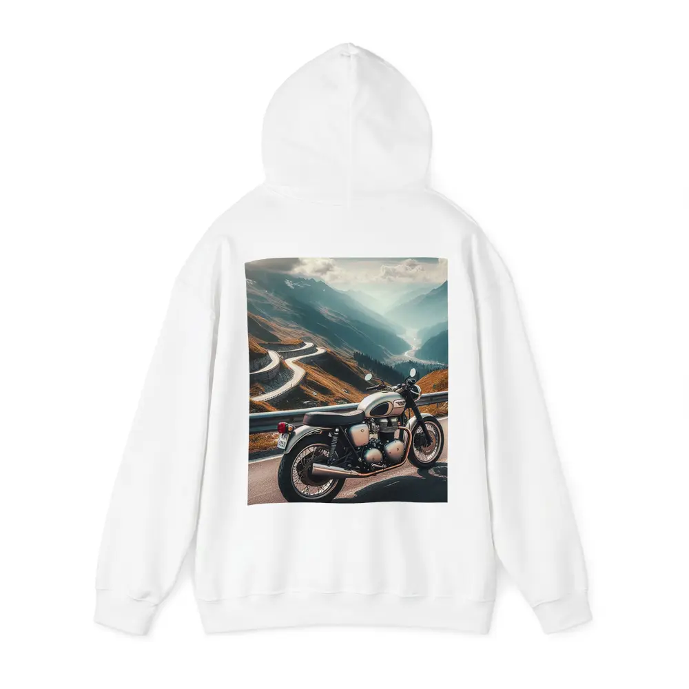 Triumph Bonneville Classic Motorcycle Mountain Road – Hoodies