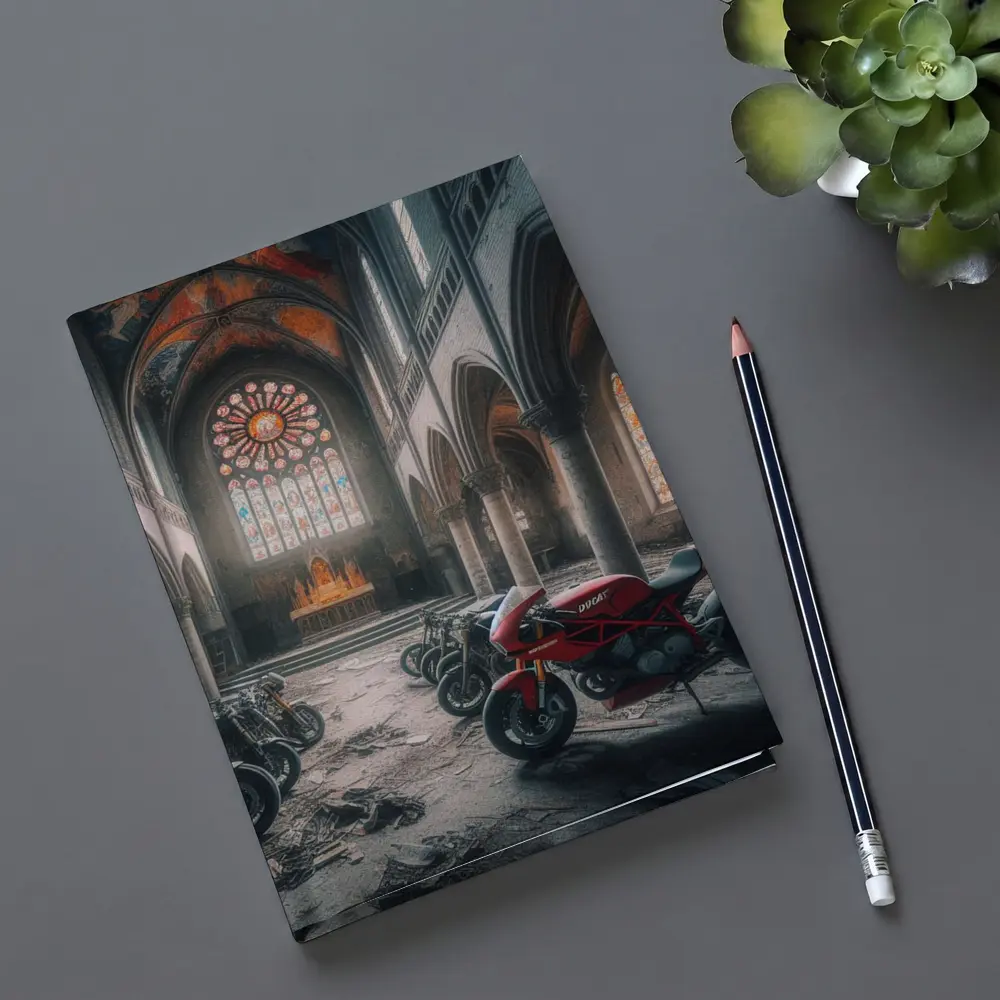 Ducati Motorcycles Inside Abandoned Gothic Church – Notebooks