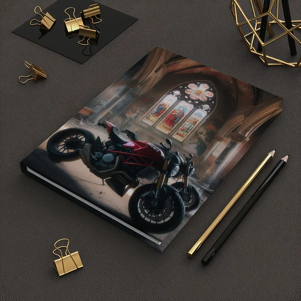 Ducati Streetfighter Inside Abandoned Gothic Church – Notebooks