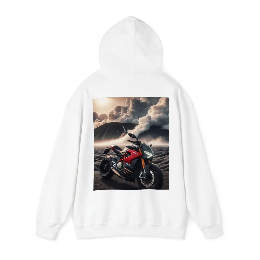 Ducati Streetfighter Red Motorcycle Desert Clouds – Hoodies