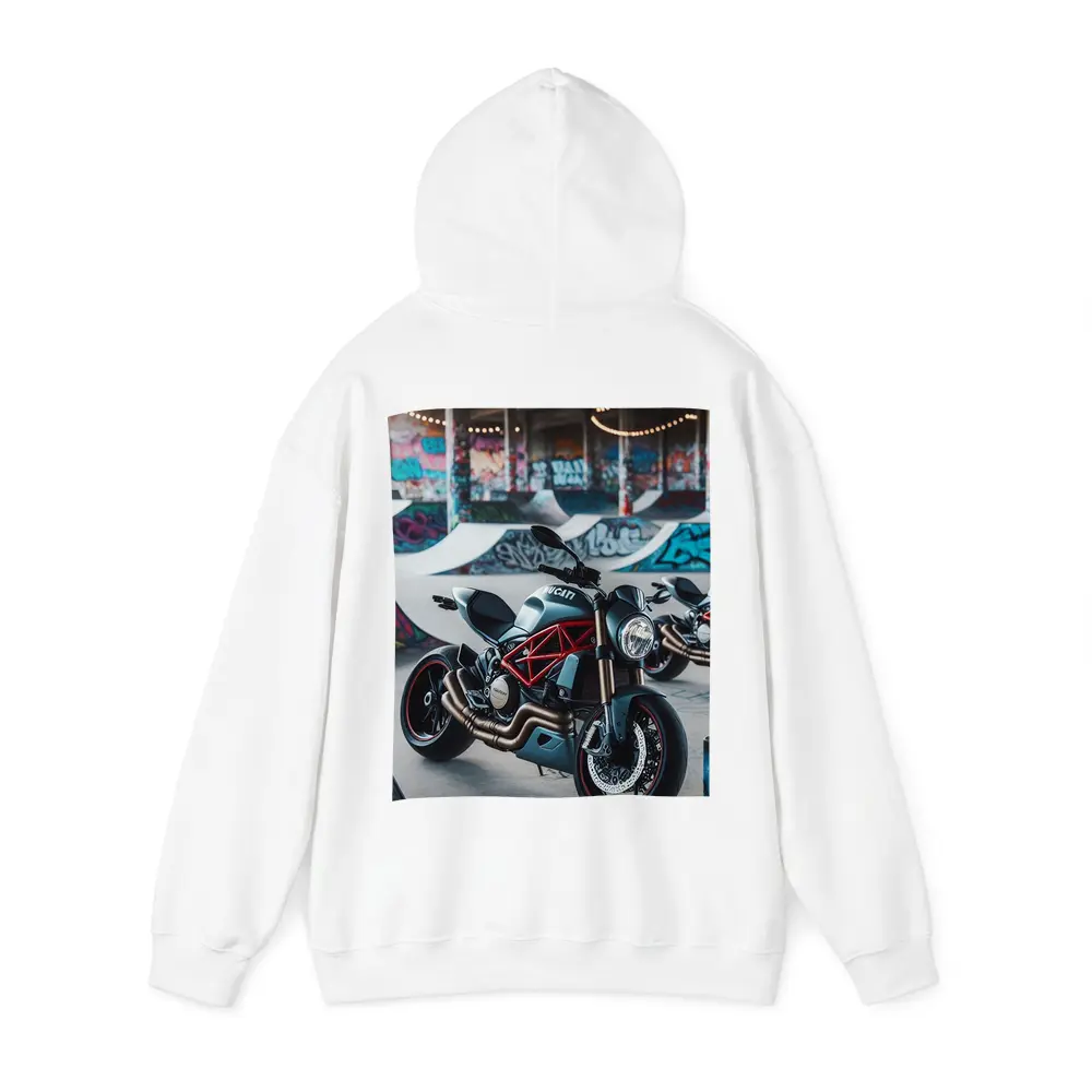 Ducati Monster Matte Black Skatepark Graffiti – Hoodies